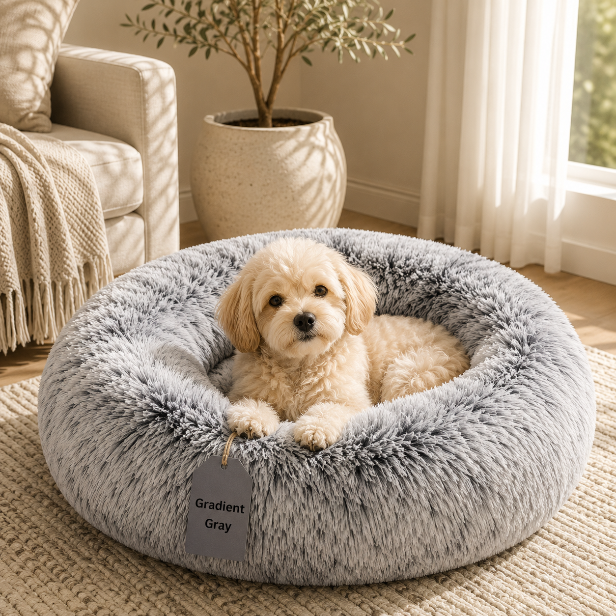 Calming Donut Pet Bed